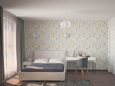 Bedroom bedroom interior interior design scandinavian style visualization