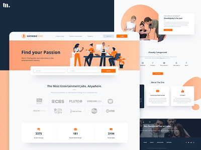 Showbizjobs | Ux/Ui design