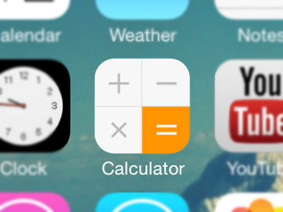 iOS Calculator Redesign calculator ios redesign