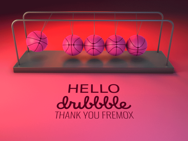 Hello Dribbble animation dribbble gif motion