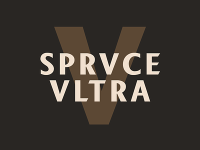SPRVCE VLTRA Beer Label beer lettering text typography ultra v vltra