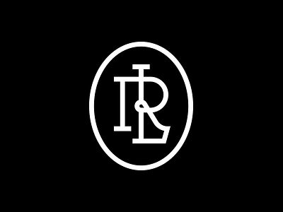 RL Monogram design graphic hand illustrator letter lettering monogram name seal typography