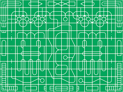 Tile System 01 border decoration design illustration pattern shape tile tiles typography vector