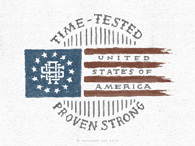 TIME TESTED & PROVEN STRONG america americana hand drawn hand lettered hand lettering illustration lettering script texture type typography vintage
