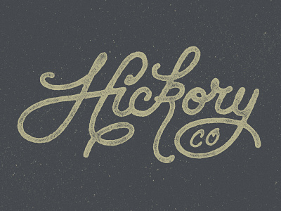 HICKORY MARK branding hand drawn hand lettered hand lettering lettering script texture type typography vintage