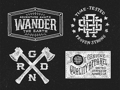 DEAD LOGOS america americana hand drawn hand lettered hand lettering illustration lettering script texture type typography vintage