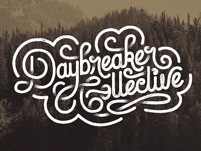 DAYBREAKER ROUND 2 branding hand drawn hand lettering lettering nature script texture type typography