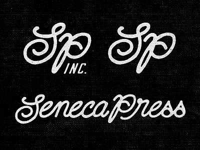 Seneca Press Branding branding hand drawn hand lettering lettering script texture type typography