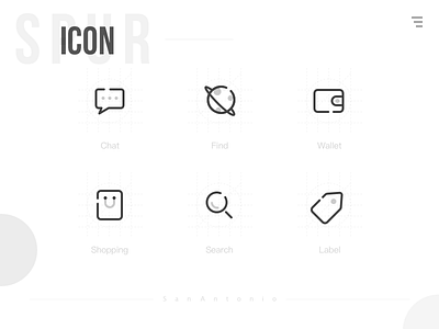 Icon and black white