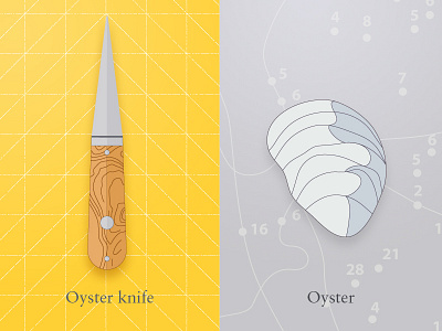 Oyster & knife (wip) beach food knife oyster oyster knife relaxing sharp