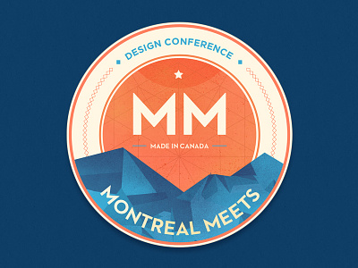 Montreal Meets 2013 2013 badge bold canada conference eh illustration illustrator lines montreal montreal meets retro sticker vinyl