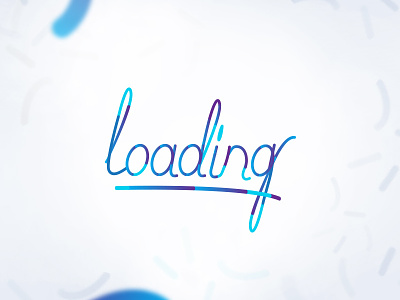"Loading" asset icon illustrator letter lettering loading loading screen type typography ui ux vector