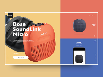 SoundLink Micro audio color design ui web