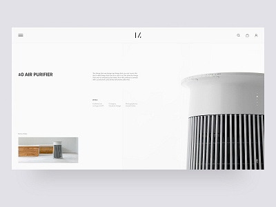 Air Purifier design ui web