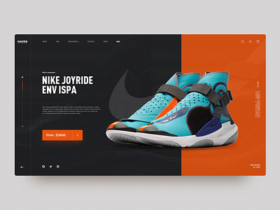 NIKE JOYRIDE ENV ISPA color fashion simple design ui web