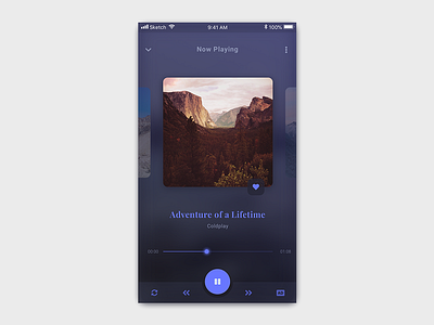 #Exploration | Dark Theme Music Player