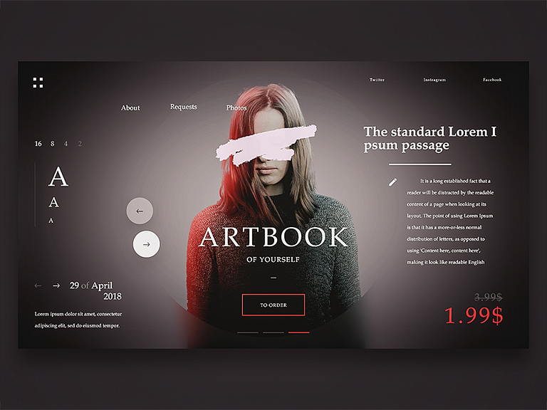 Artbook Webpage By Gspy On Dribbble website-ideas
