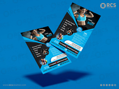 Hot #Flyer #Design for #FitnessDestination #Gym