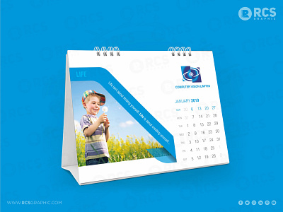 Desk Calendar Design & Print for Computer Vision Limited