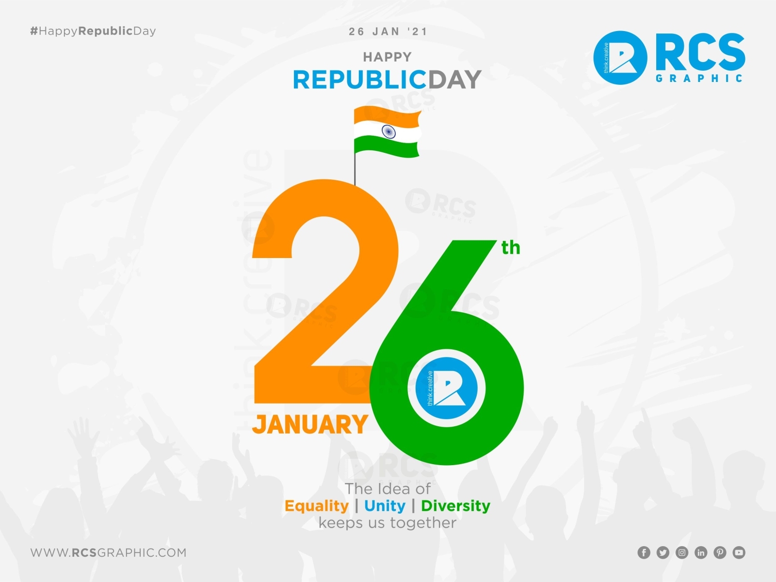 Happy Republic Day 2021 By Rcs Graphic On Dribbble