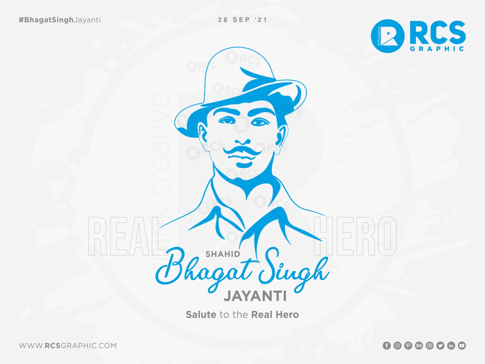 Vector Art Shaheed Bhagat Singh Stock Vector (Royalty Free) 1582534498 |  Shutterstock