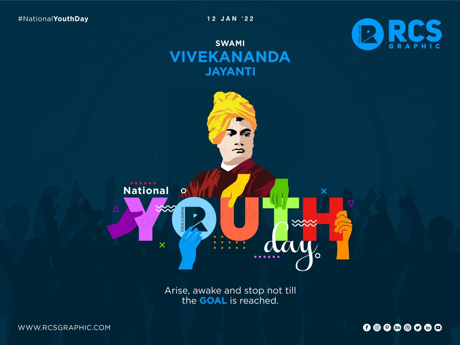 National Youth Day 2022 by RCS Graphic on Dribbble