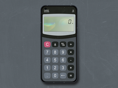 The Classic Calculator Remake adobe xd app calculator classic classic calculator design figma illustration logo mobileapp remake ui uix ux vintage