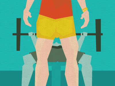 Gym Illustration bench press gym illustration vector workout