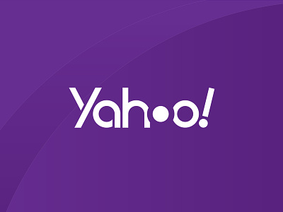 Yahoo! Logo Concept brand concept identity logo logo type negative space purple yahoo