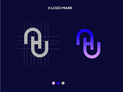 H letter brand logo mark