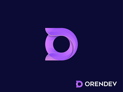 O and D logo Modern app logo design