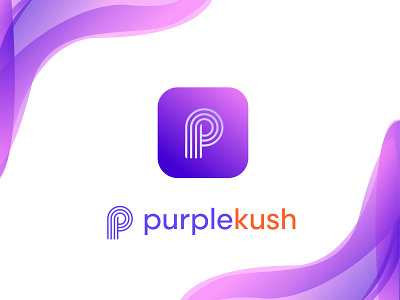 P modern logo purplekush logo app log beauty brand branding company logo icon lettering logo p letter logo p logo p modern logo purple logo purplekush logo startup symbol tech logp