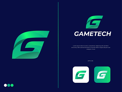 G Modern logo Game logo