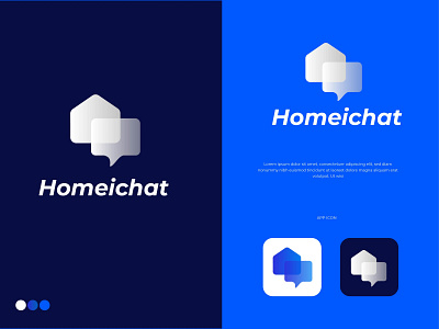 Real estate Homei chat logo app icon
