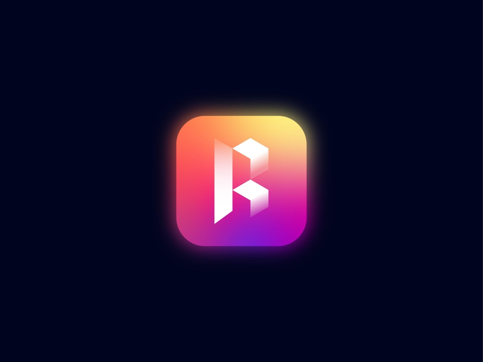 R logo modern app by Rony Pa - Logo Designer 🔵 on Dribbble