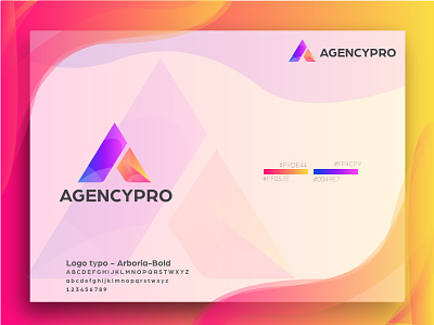 a letter logo - agencypro a logo agency branding aletteraday app blue brand branding design icon illustrator lettering logo minimal typography web