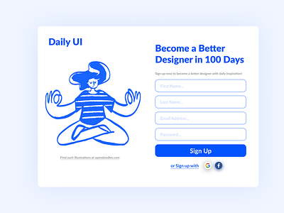 First Task of Daily UI #001