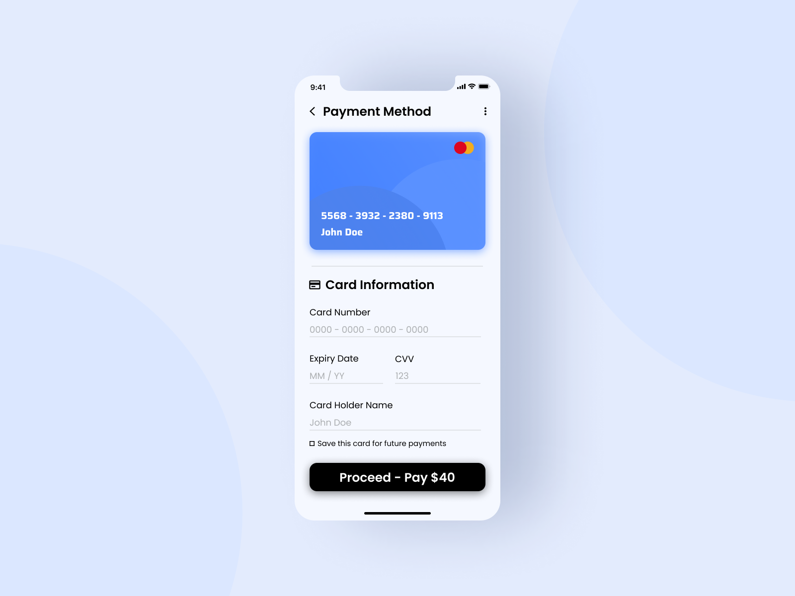 Daily UI #002 - Credit Card Check out by Syed Arsalan on Dribbble