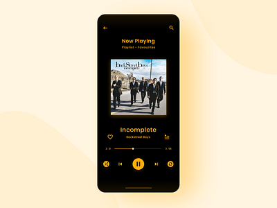 Daily UI #008 - Music Player dailyui design music app ui design
