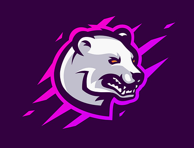 Epicold - Esport logo animal illustration illustrator logo design polar bear vector