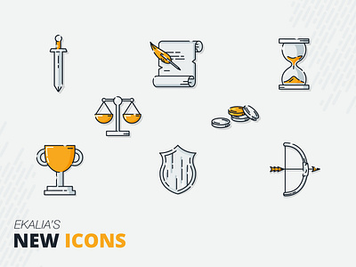 Ekalia's New Icons design illustration illustrator vector