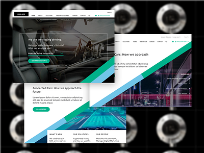 Industry Website corporate website design homepage