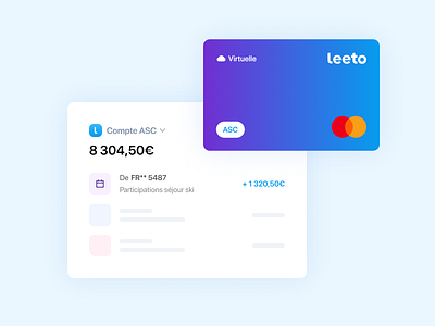 Pro accounts in Leeto accounts balance cse leeto marketing mastercard money product design saas app transfer virtual card