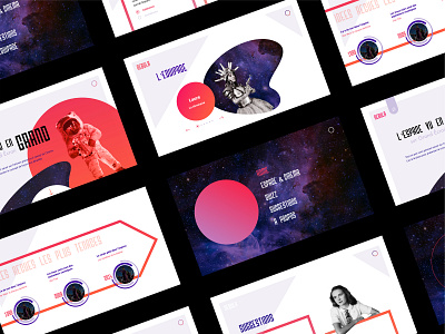 Nebula cinema colorful gradient graphic photography space ui design vintage sf webdesign
