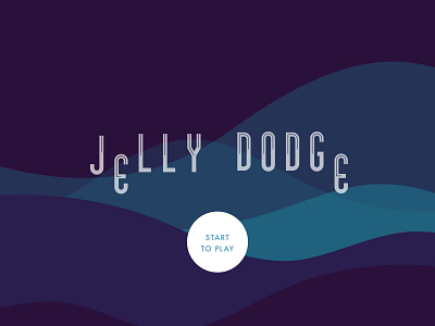 Jelly Dodge game interface graphic sea waves