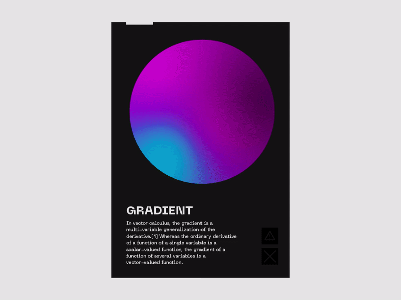 Gradient animation design gradient typography