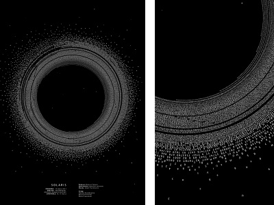 Solaris typographic poster I Stanisław Lem