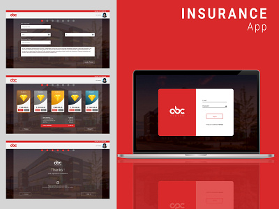 Insurance App insurance app mockup product design prototype ui uidesign uiux uprageeth