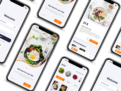 Food Ordering Mobile Application application delevary food mobile preorder ui ux uidesign uiux ux uxdesign
