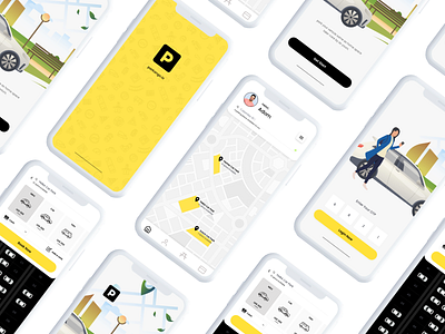 Parkango.io Mobile Application branding design mobileapp mobiledesign parking parkingapp parkingsolution ui uidesign uiux vehiclepark visualdesign